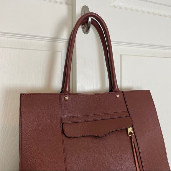 Rebecca Minkoff Whiskey MAB Double Handle Leather Tote - Picture 3 of 12